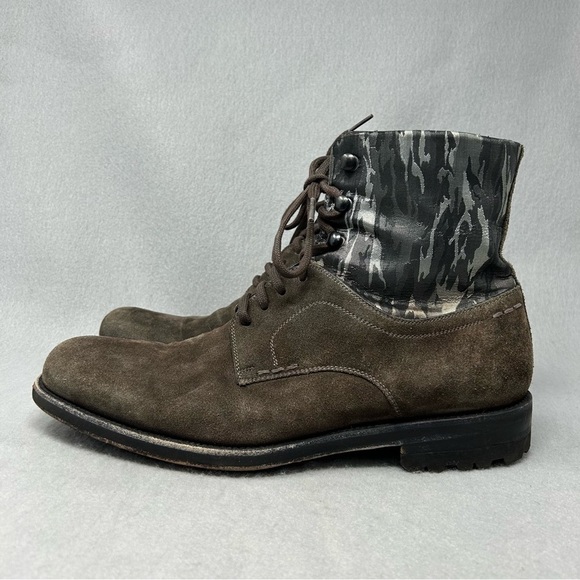 Magnanni Mens 15207 Brown Chocolate Suede Spanish Lace Up Boots Size 10M - Picture 3 of 13